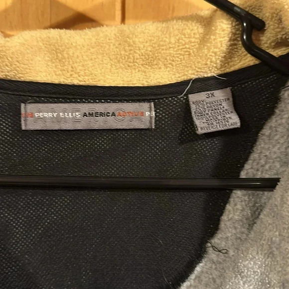 Vtg. 90s Perry Ellis 1/4 Zip Fleece Size 3X - Picture 4 of 6